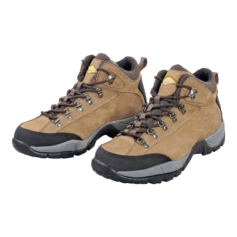 Diamondback HIKER-1-805 Soft-Sided Work Boots, 8.5, Tan, Leather Upper 8.5, Tan