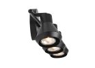 Canarm BYCK IT1020A03BK10 Track Light, 150 W, 3-Lamp, GU10 Lamp, Black Head, Ceiling, Wall Mounting