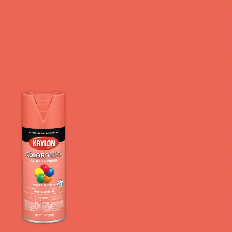 Krylon ColorMaxx Spray Paint + Primer Sunrise, 12 Oz.