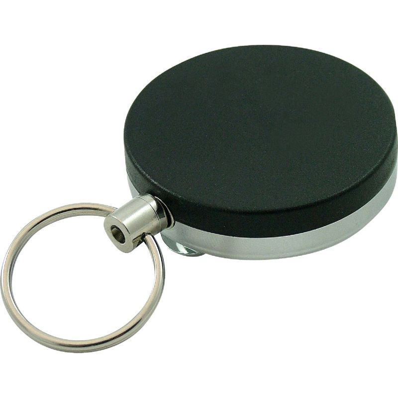 Lucky Line 24 In. Retractable Key Chain Black