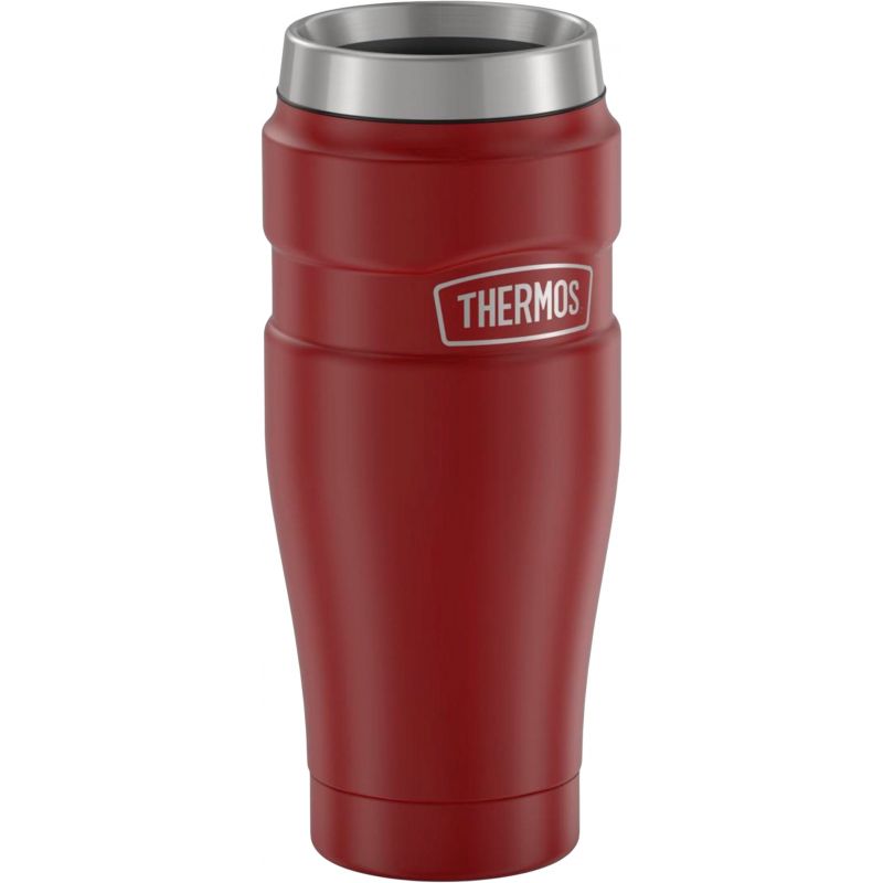Thermos Stainless King Insulated Travel Tumbler 16 Oz., Matte Red