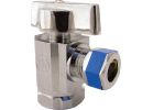 Lasco Iron Pipe Inlet X Comp Outlet Quarter Turn Angle Stop Valve 1/2 In. IP Inlet X 3/8 In. C Outlet