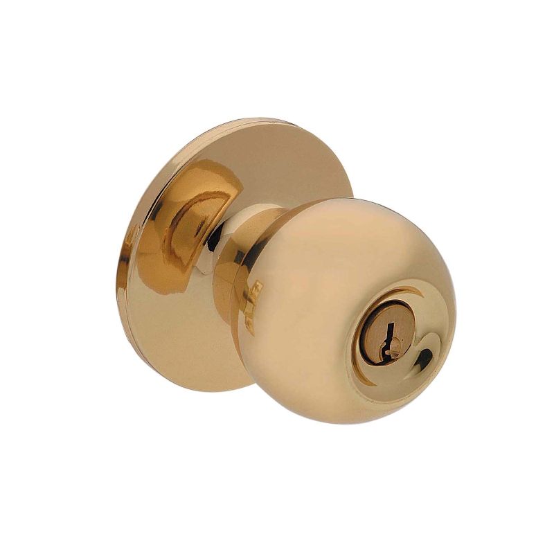 Taymor EPIC Series 35-CV1403B Privacy Door Knob, Metal, Polished Brass