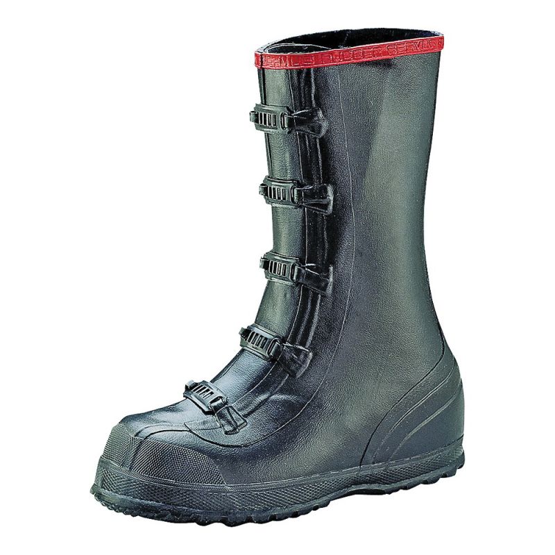 Servus T369-8 Over Shoe Boots, 8, Black, Buckle Closure, No 8, Black