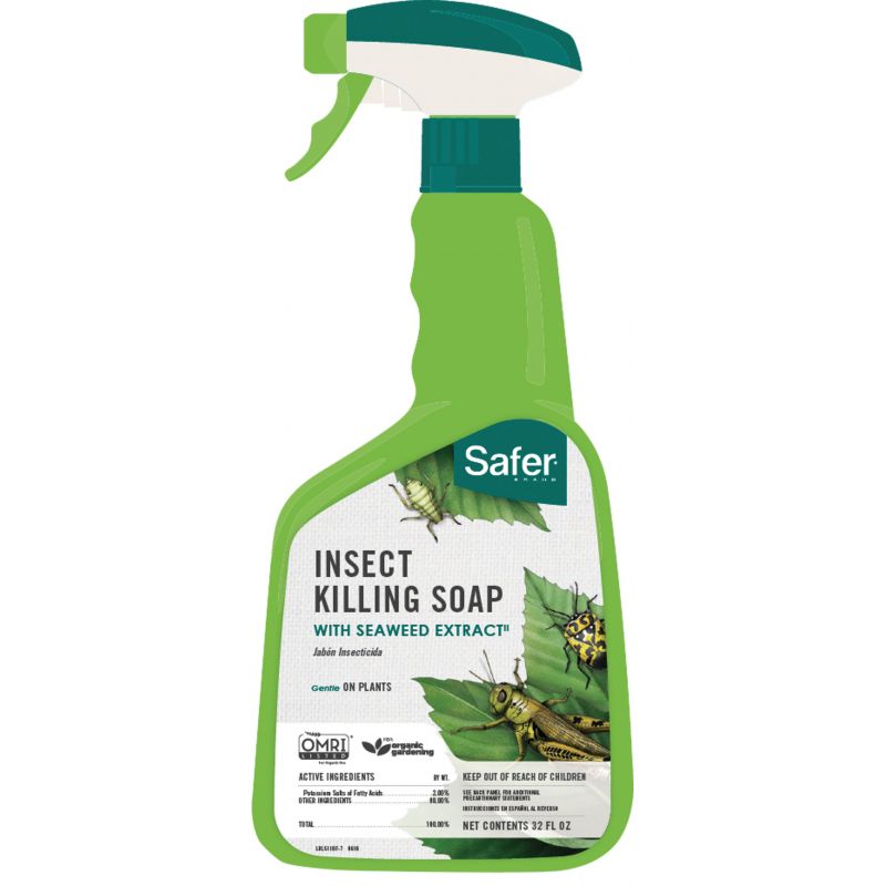 Safer Insecticidal Soap Insect Killer 32 Oz., Trigger Spray