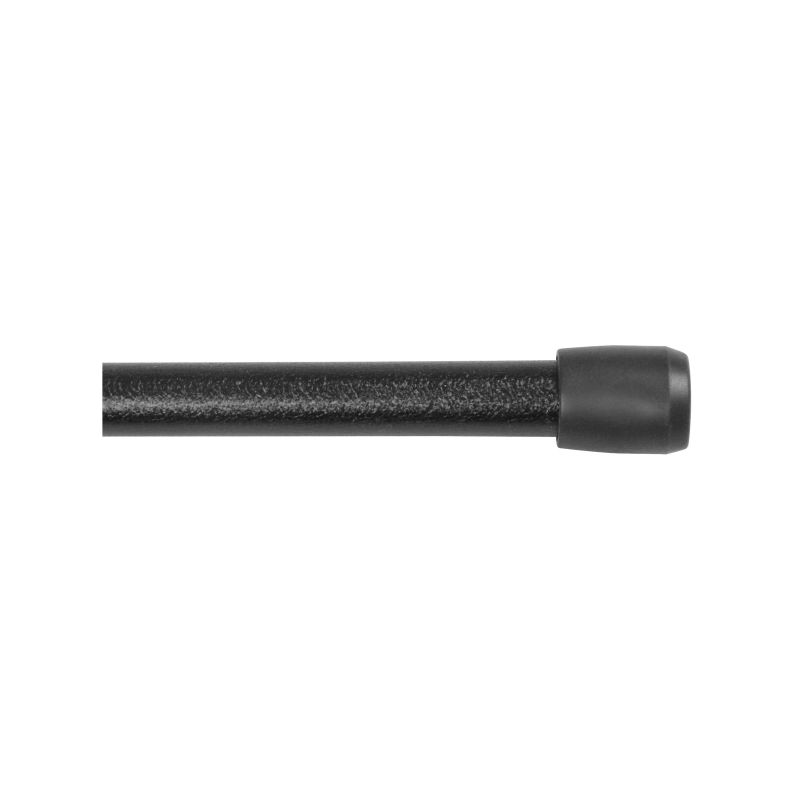 Kenney KN631/5 Spring Tension Rod, 7/16 in Dia, 28 to 48 in L, Metal, Black Black