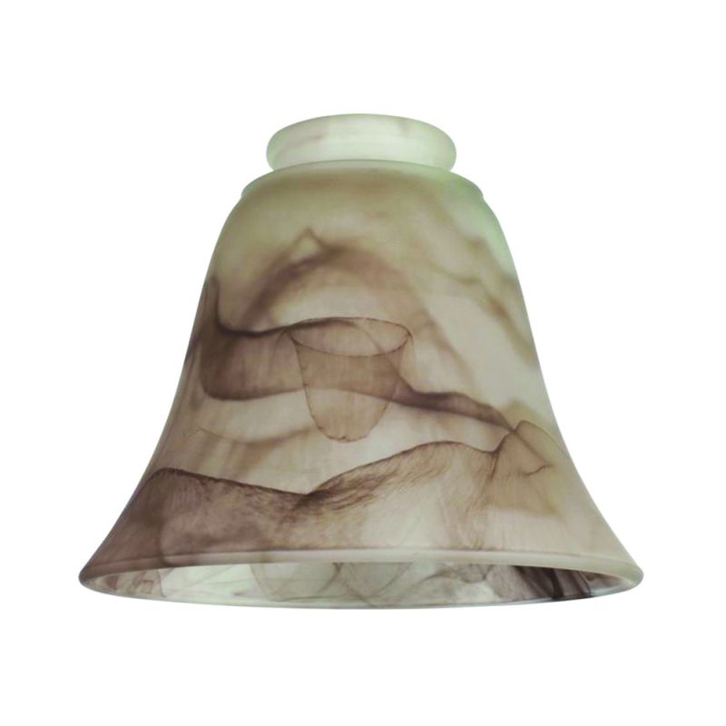 Westinghouse 8116700 Light Shade, Bell, Pendant, Glass, Brown/Ivory Brown/Ivory
