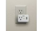 Prime Wire &amp; Cable 1-Outlet USB Charger White, 2.4
