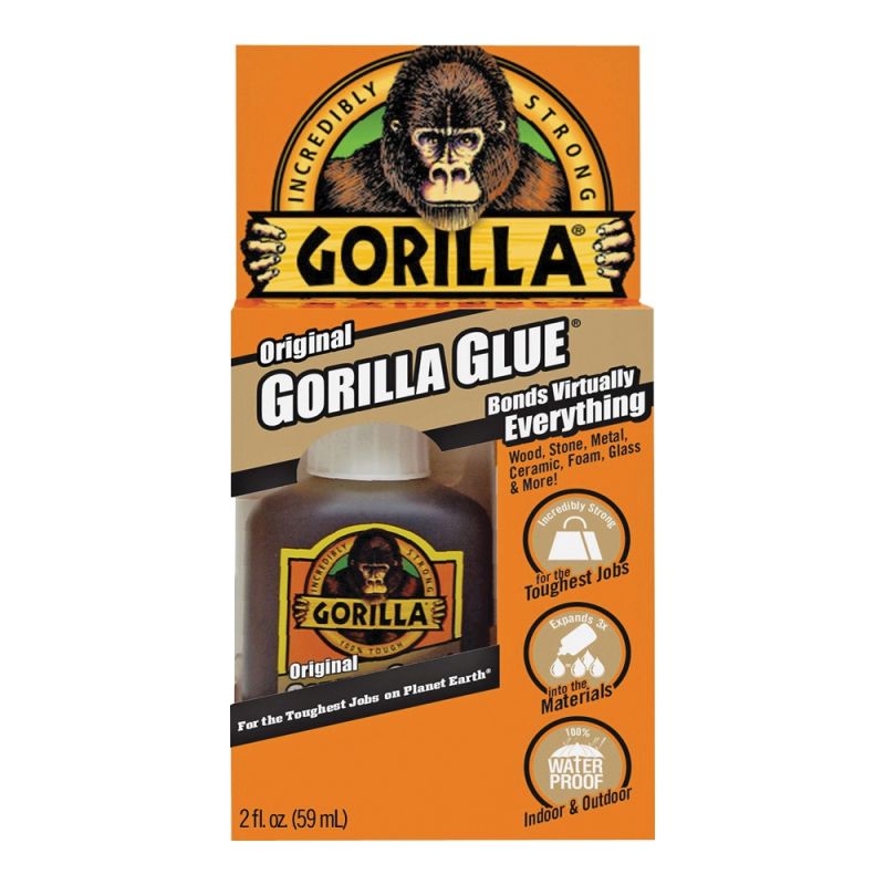 Gorilla 5000201 Glue, Brown, 2 oz Bottle Brown
