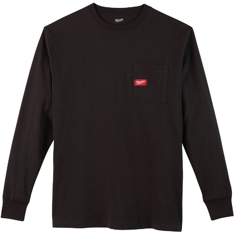 Milwaukee Heavy-Duty Pocket Long Sleeve Shirt L, Black