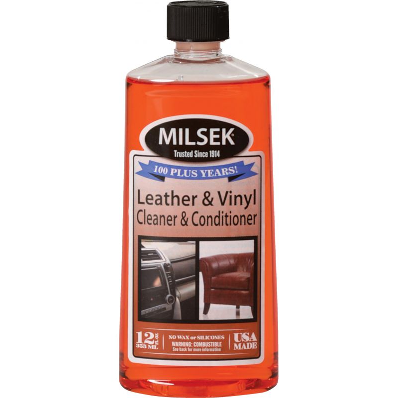 Milsek Leather &amp; Vinyl Cleaner &amp; Conditioner 12 Oz., Pourable
