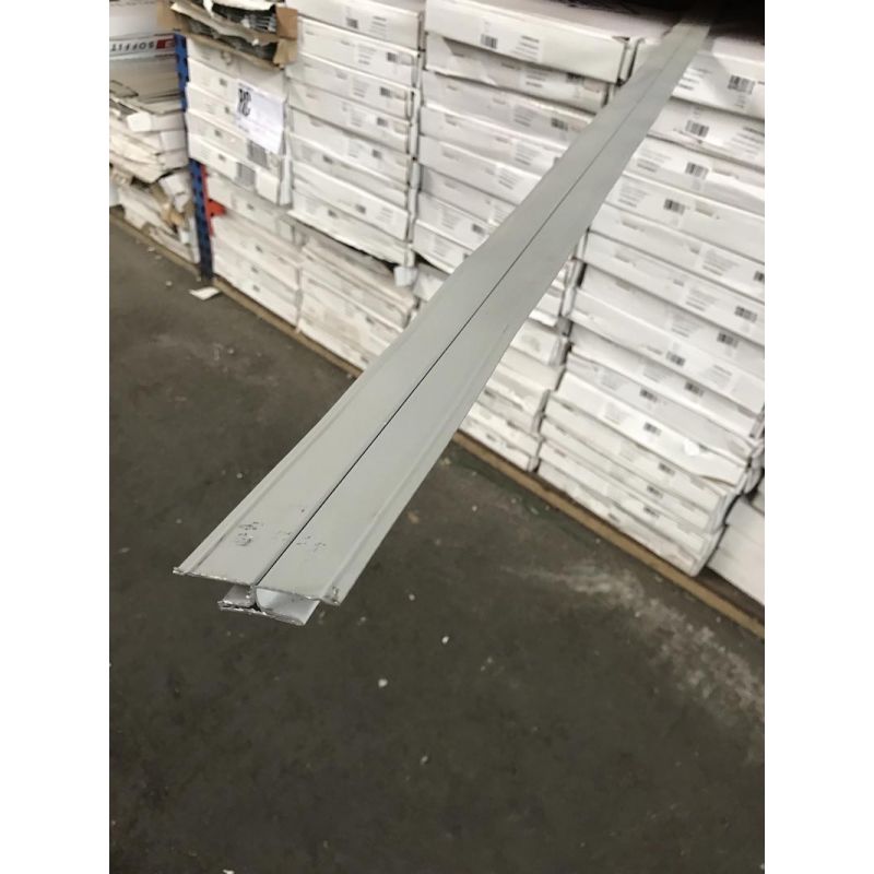H-Channel Soffit Miter Divider Aluminum White White