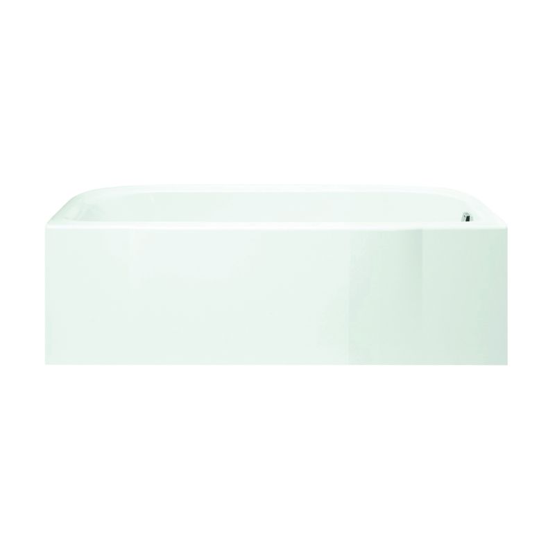 Sterling Accord Series 71141120-0 Bathtub, 34 gal Capacity, 60 in L, 30 in W, 18 in H, Alcove Installation, White 34 Gal, White