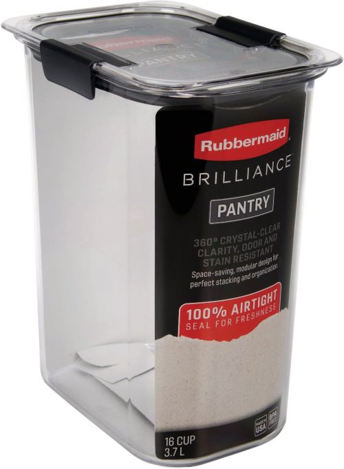 Rubbermaid Brilliance 9.6 C. Clear Rectangle Food Storage Container -  Farmers Building Supply