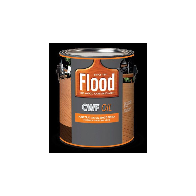 Flood CWF FLD447 Wood Finish, Clear, Liquid, 5 gal, Can Clear