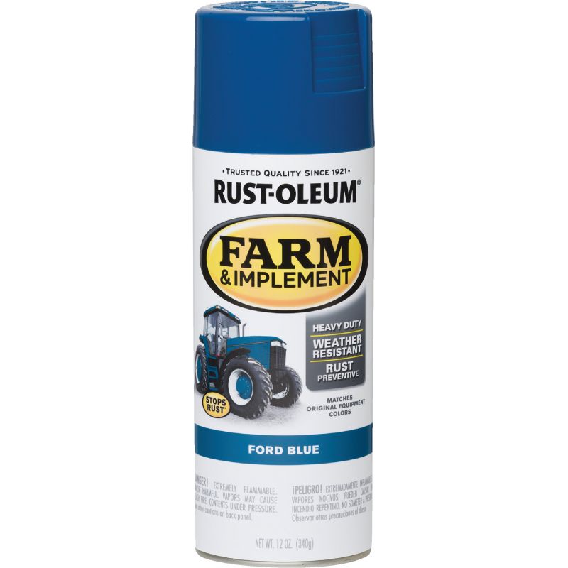 Rust-Oleum Farm &amp; Implement Spray Paint 12 Oz., Ford Blue