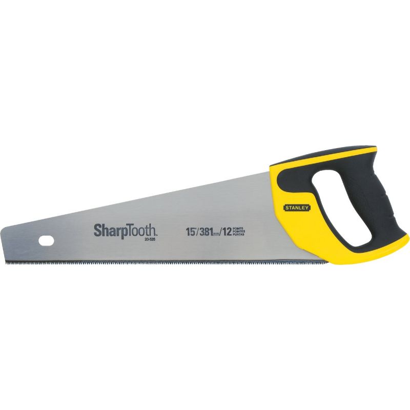 Stanley SharpTooth Finish Cut Hand Saw 15 In.