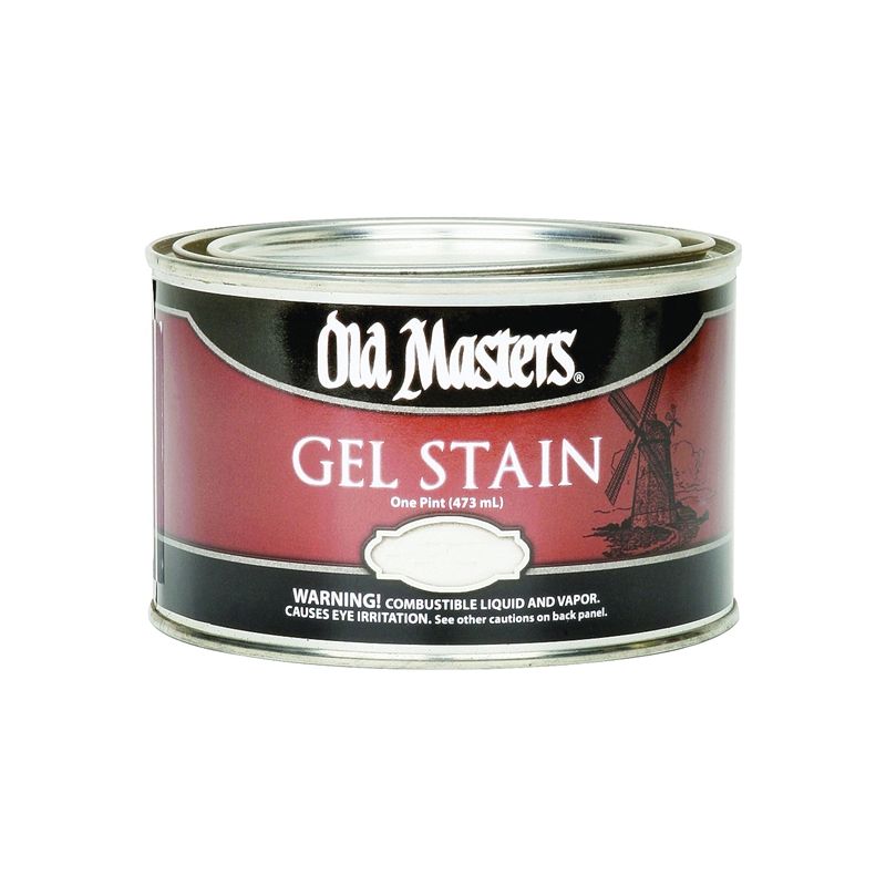 Old Masters 81608 Gel Stain, Natural Walnut, Liquid, 1 pt, Can Natural Walnut