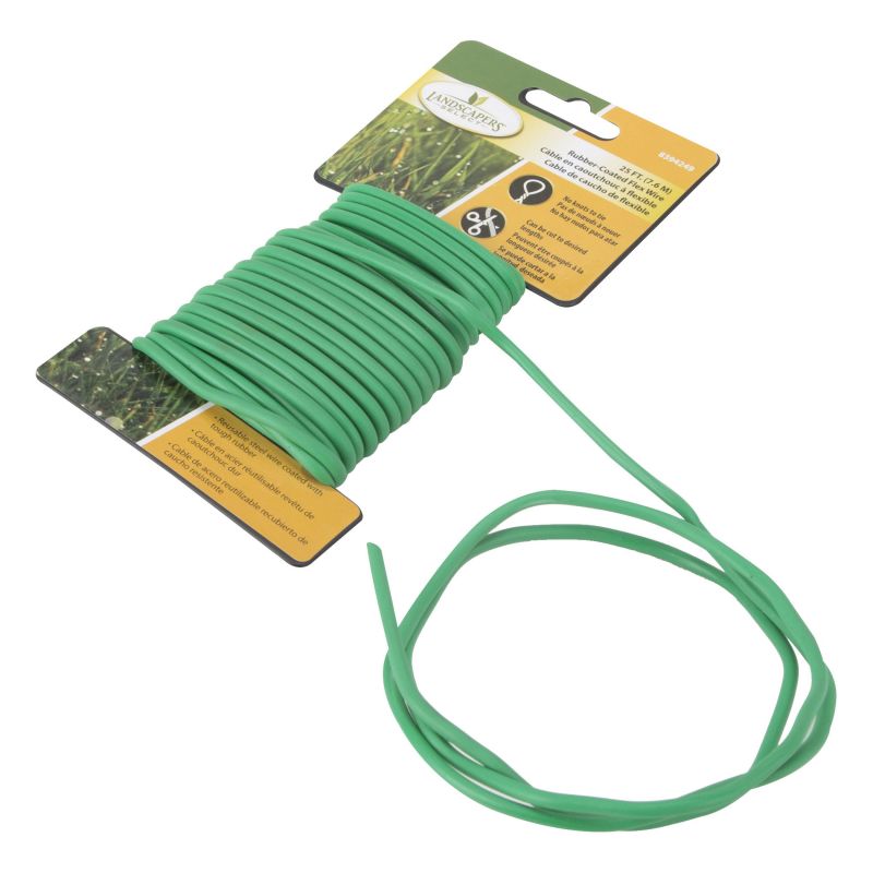 Landscapers Select 10575 Wire Rubber 25 ft Green