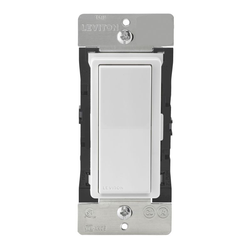 Leviton Decora Digital R12-DDL06-BLM Dimmer with Timer, 1 -Pole, 3 -Way, 120 V, 60 Hz, Bluetooth, Hardwired Light Almond/White