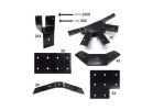 Pylex 12075 Gazebo Roof Bracket Kit, Steel, Black, Powder-Coated Black
