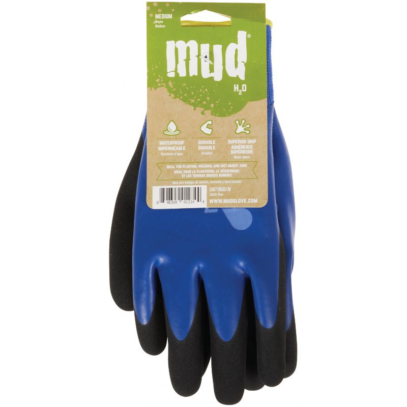 Mud H2O Garden Gloves M, Cobalt Blue