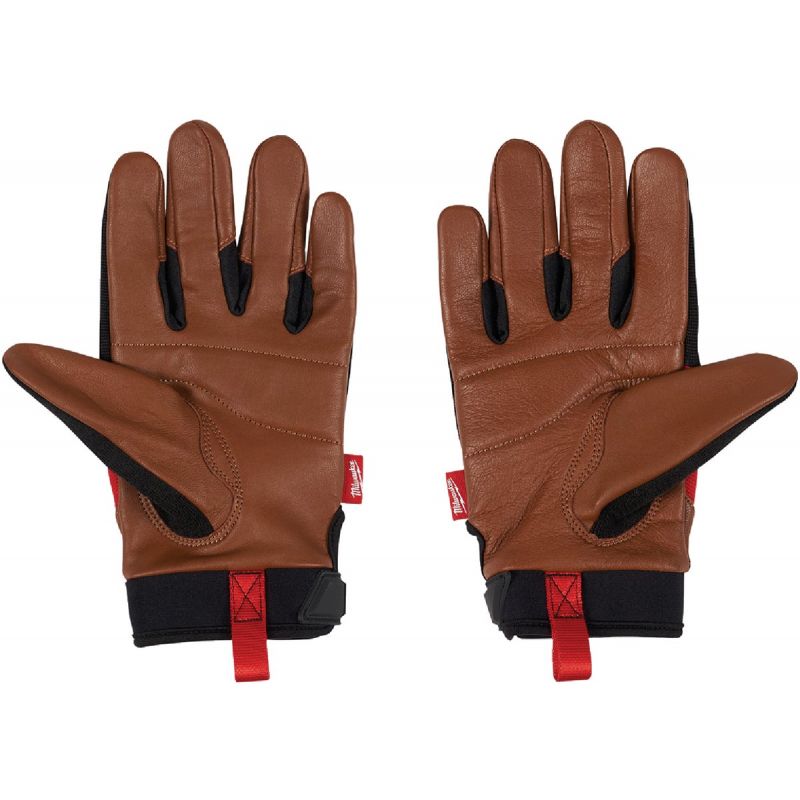Buy Milwaukee Leather Performance Work Gloves M, Red/Black/Brown
