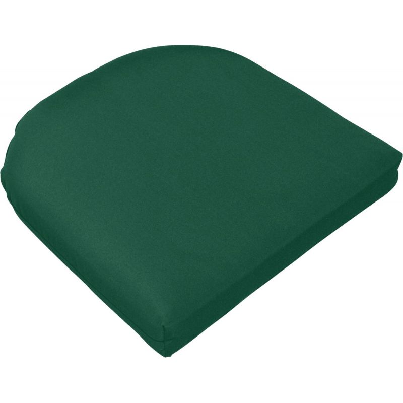 Casual Cushion Rounded Seat Pad Chair Cushion Green
