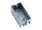 Carlon B112HB Handy Box, 1 -Gang, 6 -Knockout, 1/2 in Knockout, Plastic, Gray, Screw Mounting Gray