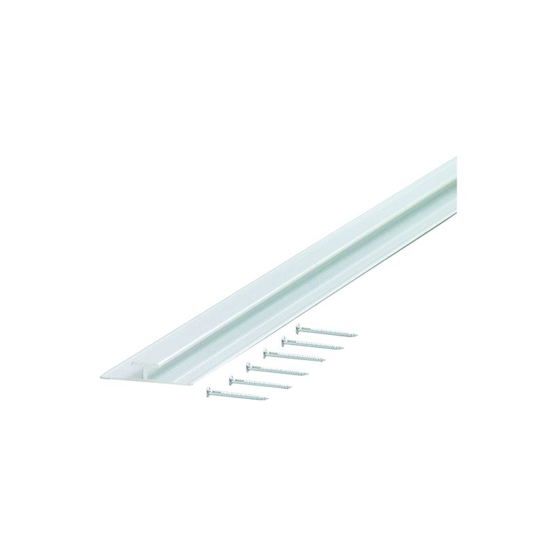 M-D 70086 Divider Moulding with Nail, 96 in L, Aluminum, Silver, Anodized Silver