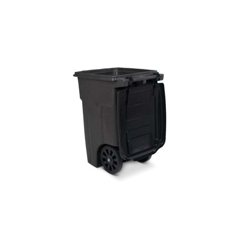  Toter 79296-R2968 96 Gallon Greenstone Trash Can with Wheels  and Attached Lid