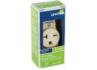 Leviton Heavy-Duty Grounding Single Outlet Ivory, 20A