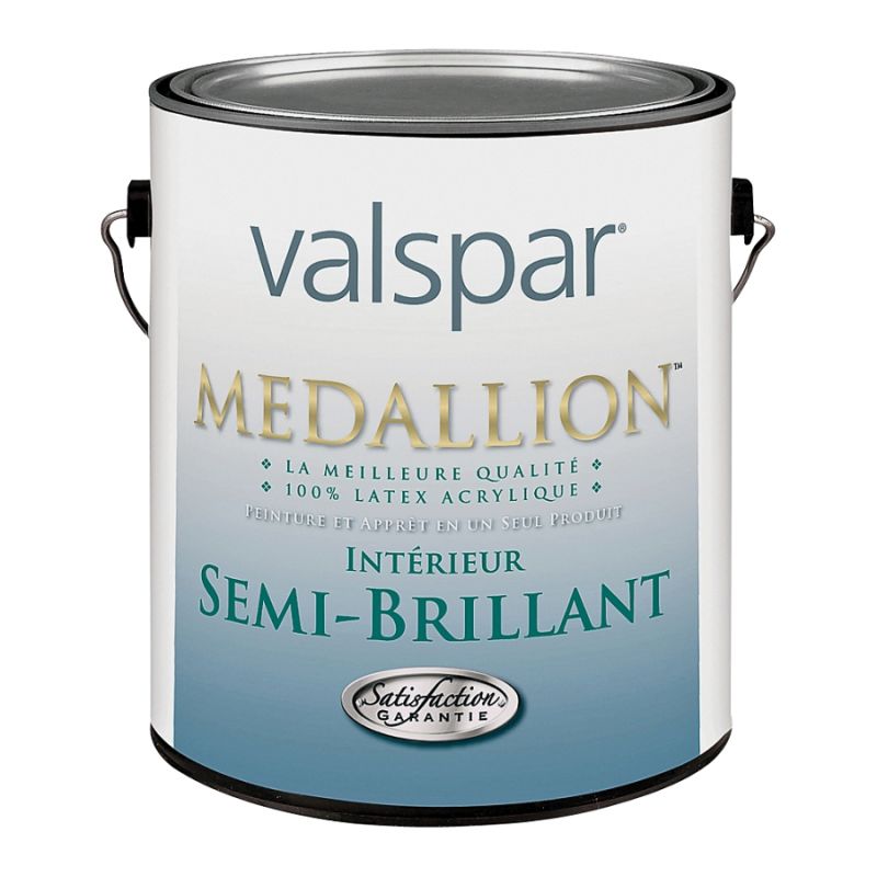 Valspar Gallon White Semi-Gloss Metal Building Paint