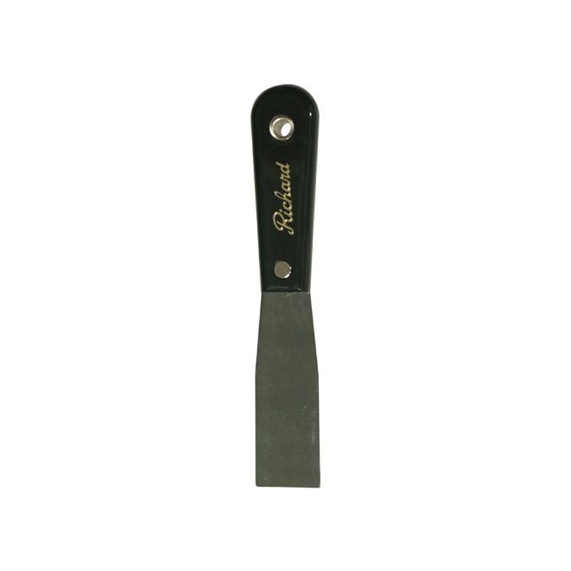 Richard P-1-1/4C Chisel Edge Putty Knife, 1-1/4 in W Blade, HCS Blade, Polypropylene Handle, 7-1/2 in OAL