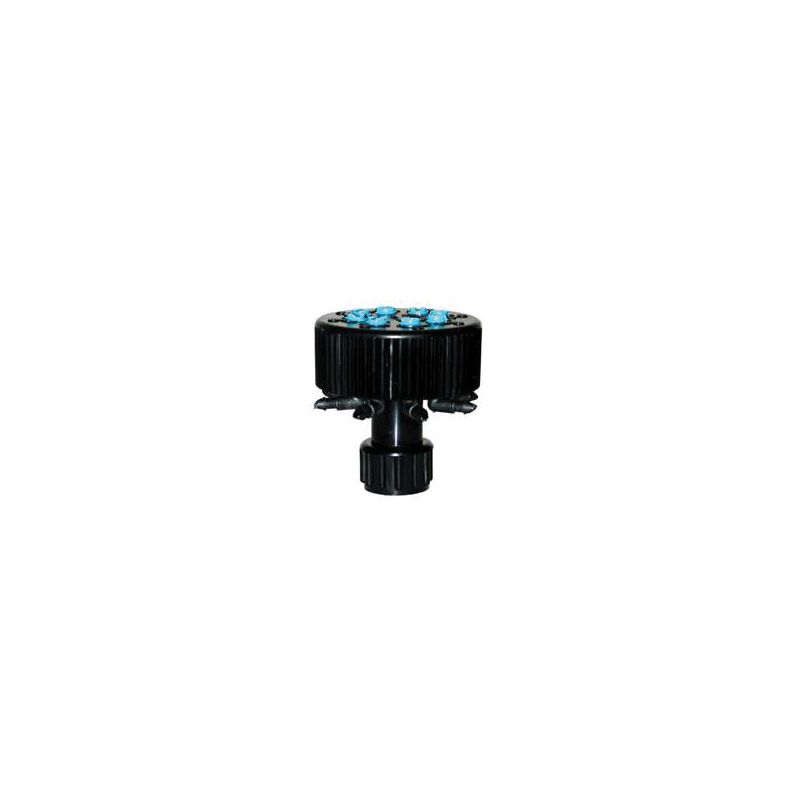 Raindrip Hydroport 13800UB Watering Manifold, 1/2 x 1/4 in Connection, FPT, 8 -Port