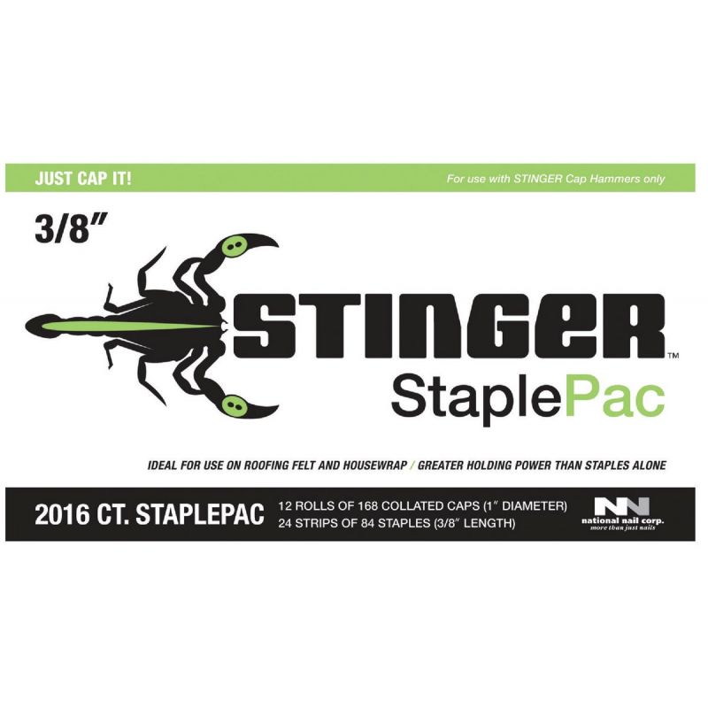 Stinger StaplePac Caps &amp; Staples