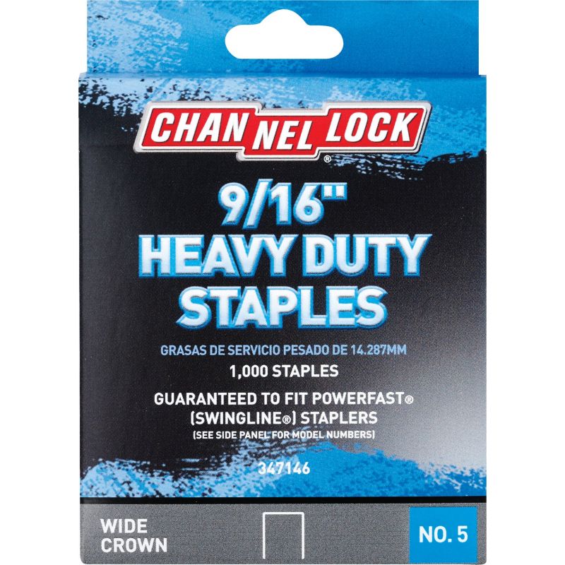 Channellock No. 5 Heavy-Duty Wide Crown Staple