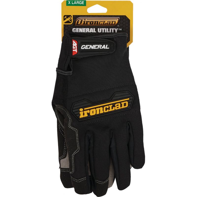 Ironclad General Utility High Performance Glove XL, Black