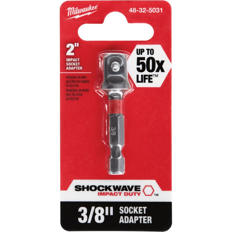 Milwaukee Shockwave Impact Duty Socket Adapter (Pack of 10)