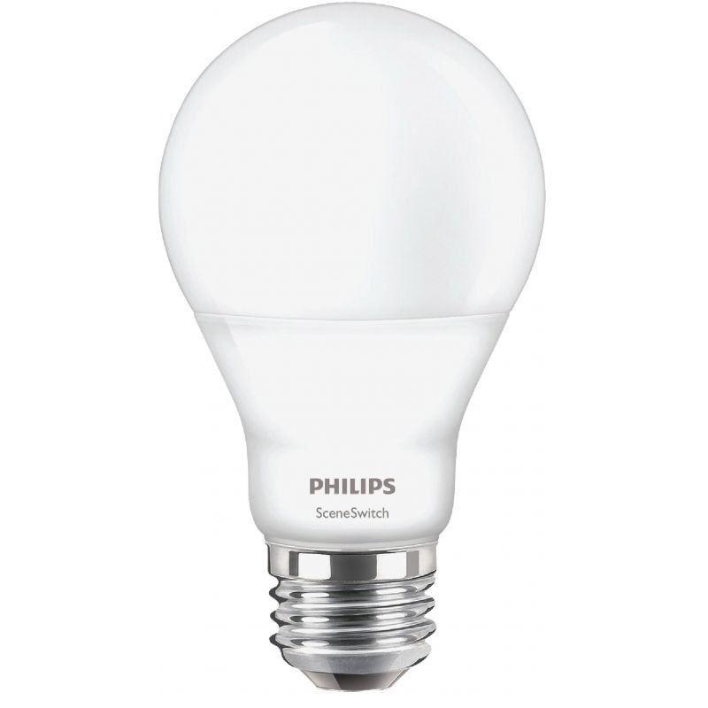 Philips SceneSwitch Indoor/Outdoor A19 Medium LED Light Bulb