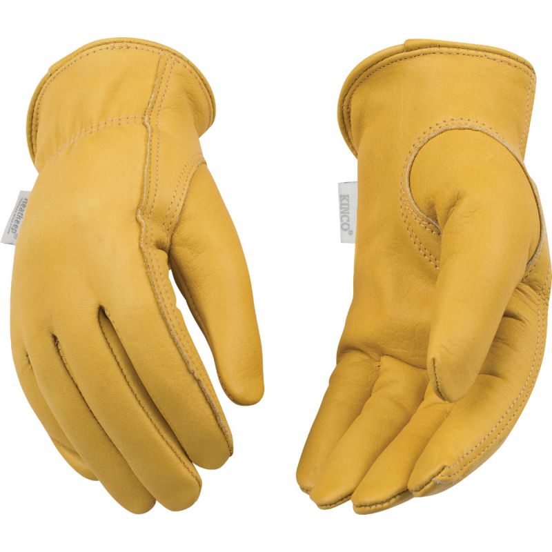 Kinco Women&#039;s Full Grain Cowhide Winter Work Glove L, Golden