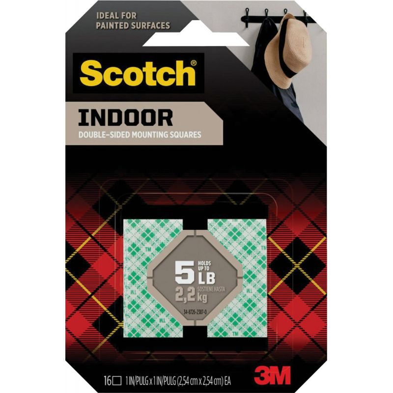 Scotch Indoor Double-Sided Mounting Square White