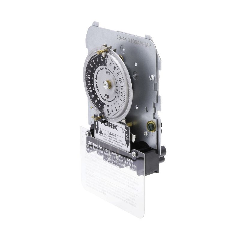 Tork 1109A Series 1109AM-IAP Analog Timer, 40 A, 120/208/277 VAC, 24 hr Cycle, Gray/Silver Gray/Silver