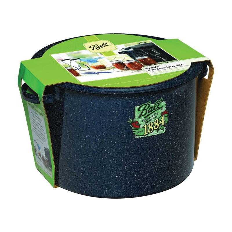 Ball 1440010730 Waterbath Canning Kit, 21 qt Capacity, Steel, Enamel 21 Qt (Pack of 2)