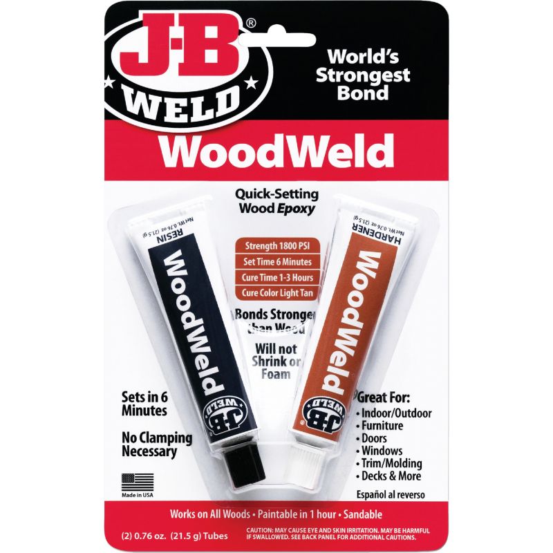 J-B Weld WoodWeld Epoxy Tan, 0.76 Oz.