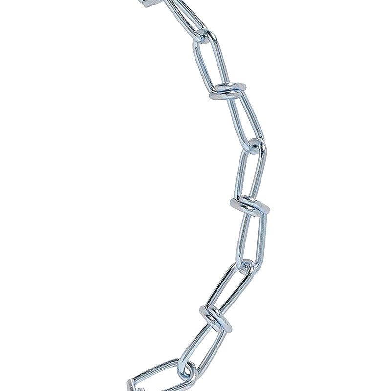 BARON 7202 Double Loop Chain, #2/0, 155 ft L, 255 lb Working Load, Zinc