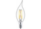 Philips Ultra Definition BA11 Candelabra LED Decorative Light Bulb