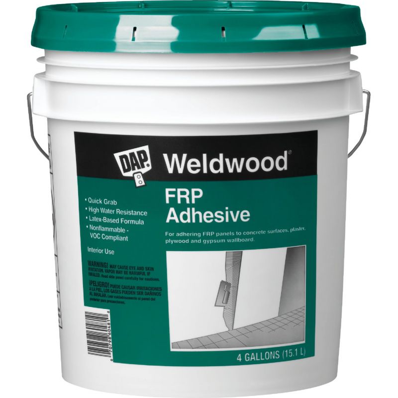 DAP Weldwood FRP Panel Adhesive Light Gray, 4 Gal.