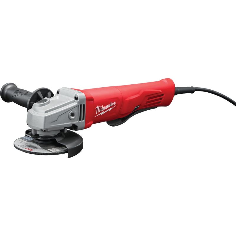 Milwaukee 11A 4-1/2&quot; Angle Grinder Kit (Paddle, Lock-On) 11