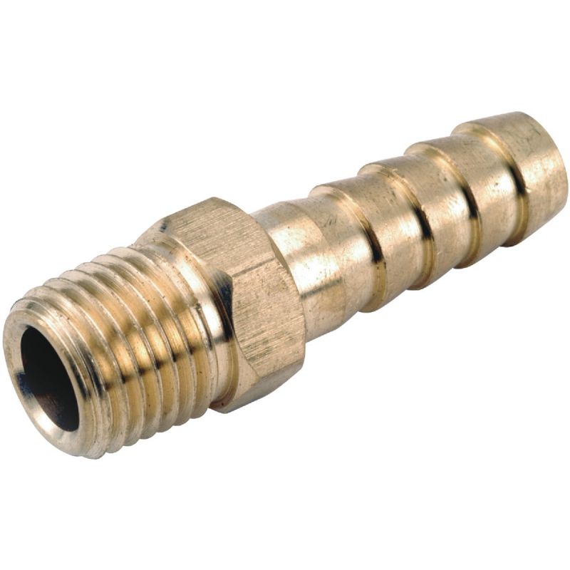 Anderson Metals Brass Hose Barb X MPT 1/4&quot; ID X 3/8&quot; MPT (Pack of 5)